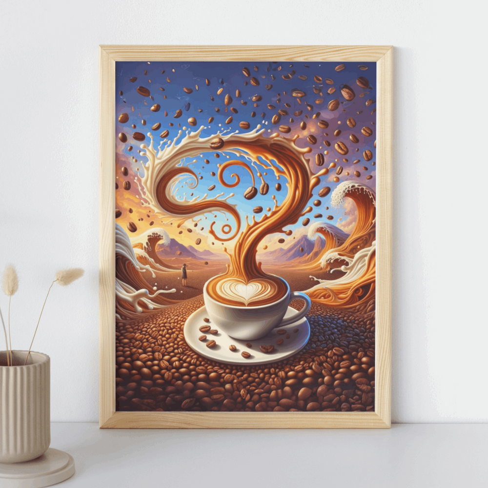 Coffee Dreamworld - High Quality Digital Art