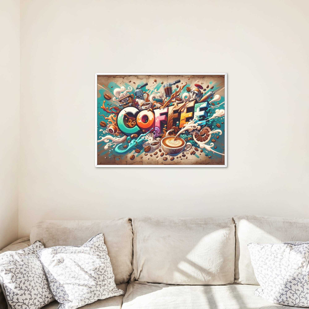 Coffee Graffiti Colorful Splash Art