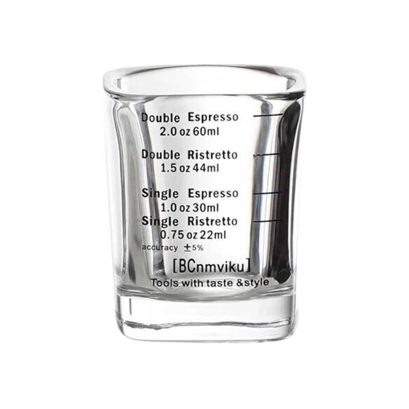 Accessories virtuoso coffee specialty coffee スペシャルティコーヒー 高品質コーヒー Espresso Volume Measuring Glass - 60ml Functional Espresso Shot Glass