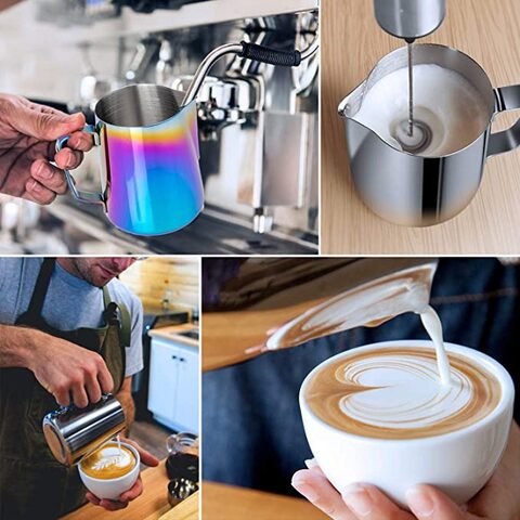 Accessories virtuoso coffee specialty coffee スペシャルティコーヒー 高品質コーヒー Rainbow Coffee Milk Frothing Pitcher: Barista's Choice 350ml