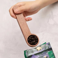 Accessories virtuoso coffee specialty coffee スペシャルティコーヒー 高品質コーヒー 2-in-1 Natural Wood Coffee Scoop & Bag Clip - Multipurpose Measurement & Freshness Seal