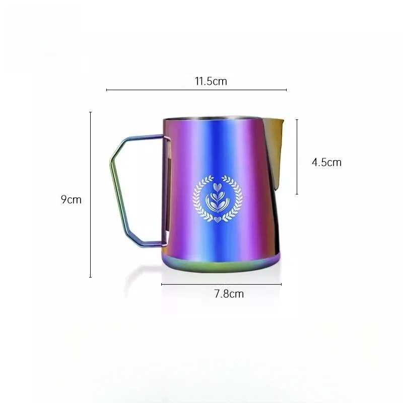 Accessories virtuoso coffee specialty coffee スペシャルティコーヒー 高品質コーヒー Rainbow Coffee Milk Frothing Pitcher: Barista's Choice 350ml