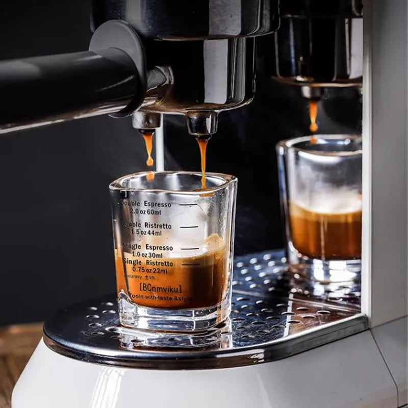 Accessories virtuoso coffee specialty coffee スペシャルティコーヒー 高品質コーヒー Espresso Volume Measuring Glass - 60ml Functional Espresso Shot Glass