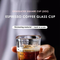 Accessories virtuoso coffee specialty coffee スペシャルティコーヒー 高品質コーヒー Espresso Volume Measuring Glass - 60ml Functional Espresso Shot Glass