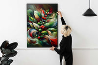 Coffea Arabica Plant Abstract Kaleidoscope Poster